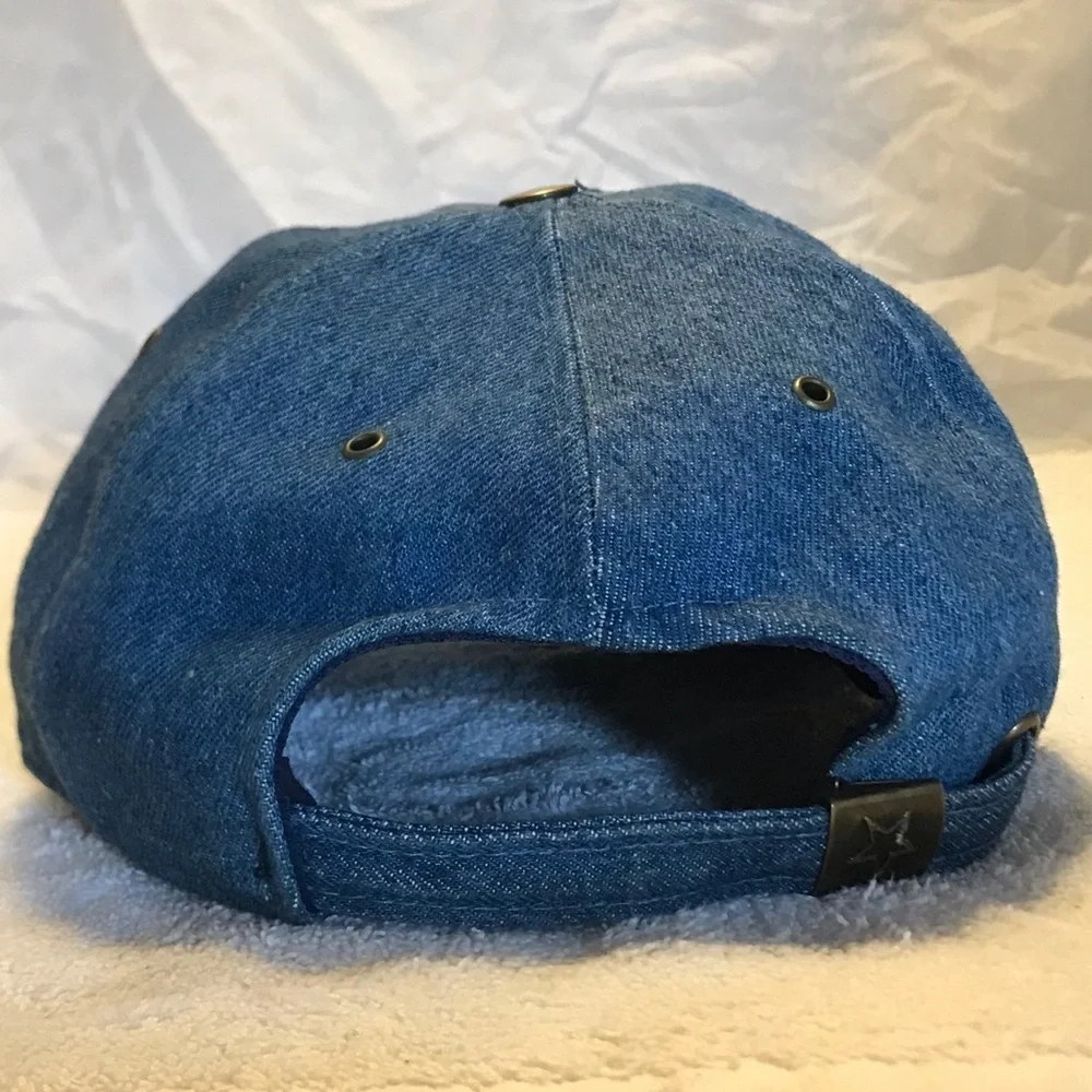 Faded Glory Adjustable faux Blue Jean Ball Cap